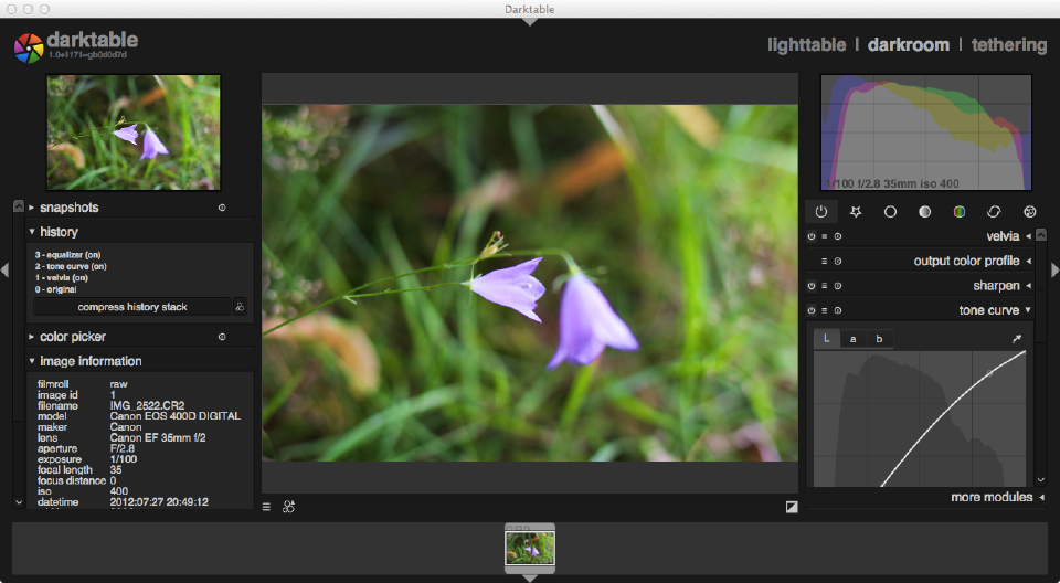 Bringing current darktable to OS X